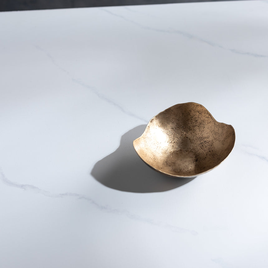Sara Thompson - Brass "Chirality" Object, Shallow Bronze Vessel Day in the Life Gallery