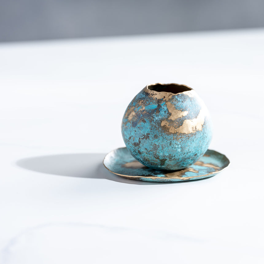 Sara Thompson - Chirality Objects #5, #21 Bronze Vessel Day in the Life Gallery