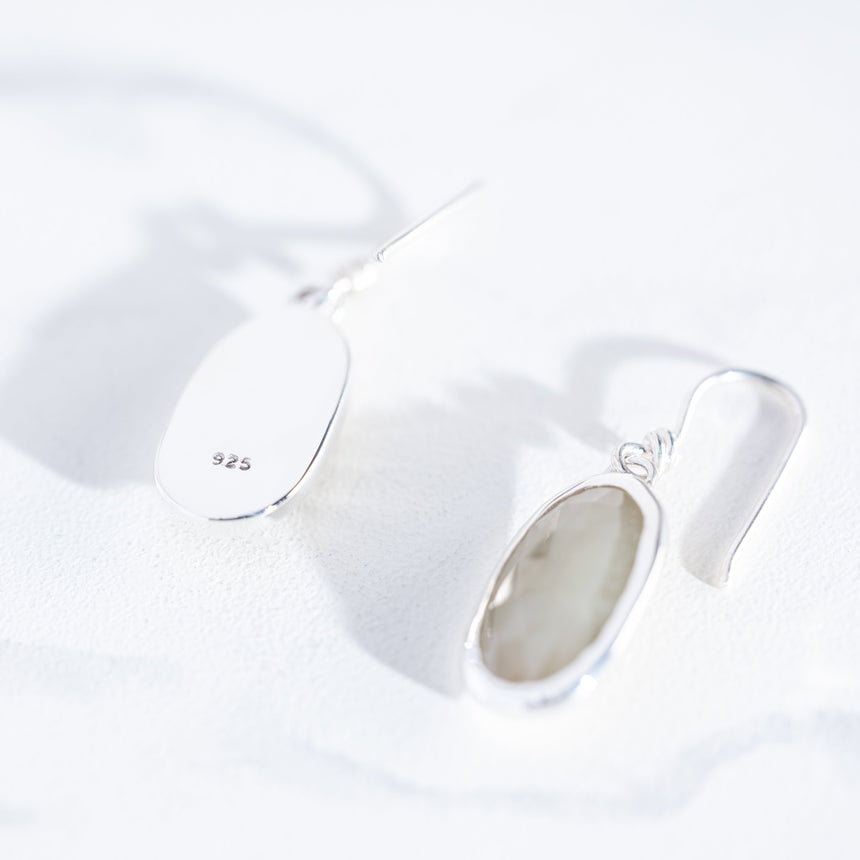 Sara Thompson - Large Pale Yellow Sapphire Earrings Earring Day in the Life Gallery
