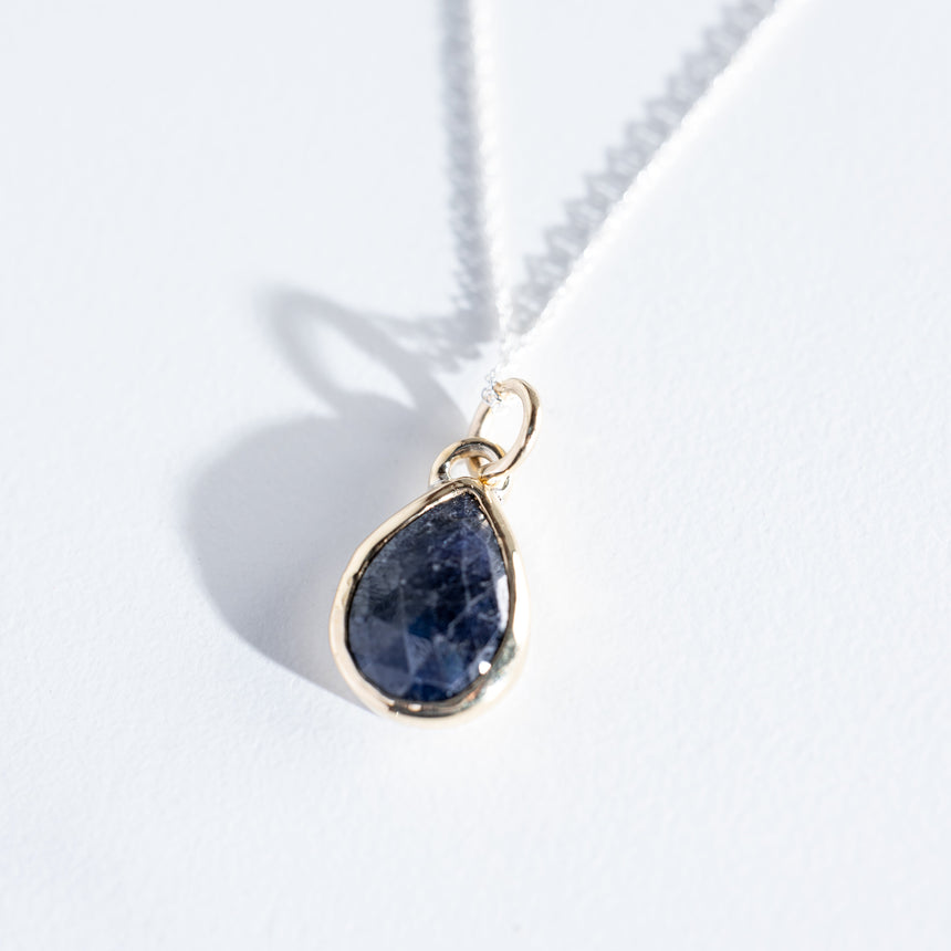 Sara Thompson - Midnight Blue Sapphire Necklace Necklace Day in the Life Gallery