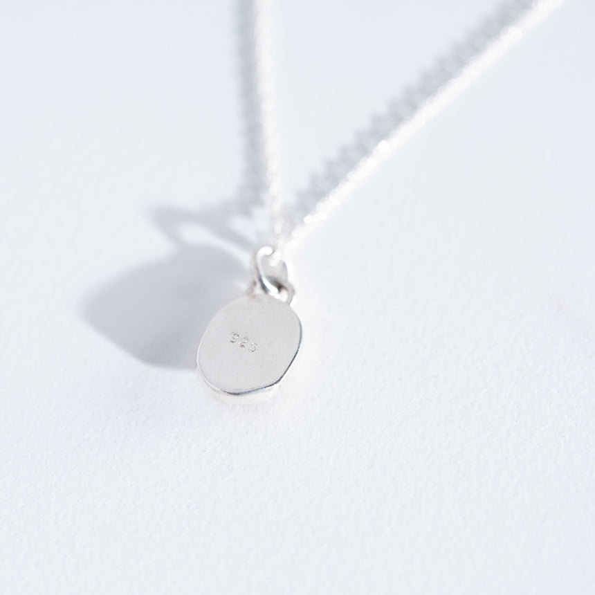Sara Thompson - Oval Pink Sapphire Necklace Necklace Day in the Life Gallery