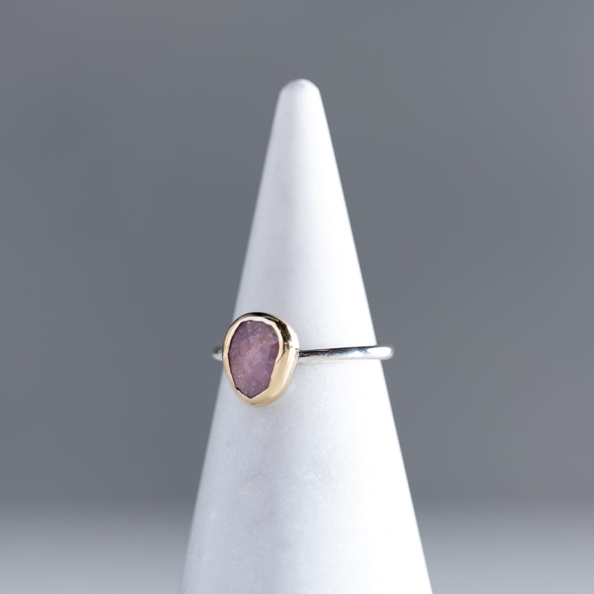 Sara Thompson - Pale Pink Sapphire Ring Ring Day in the Life Gallery and Design Studio