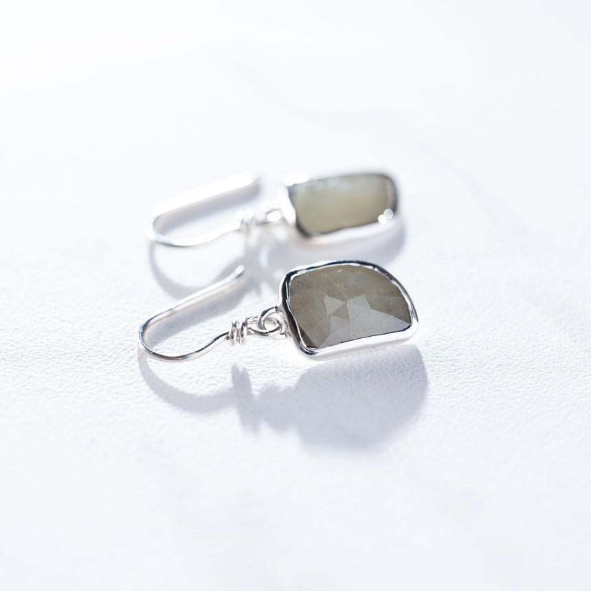 Sara Thompson - Pale Yellow Sapphire Earrings Earring Day in the Life Gallery