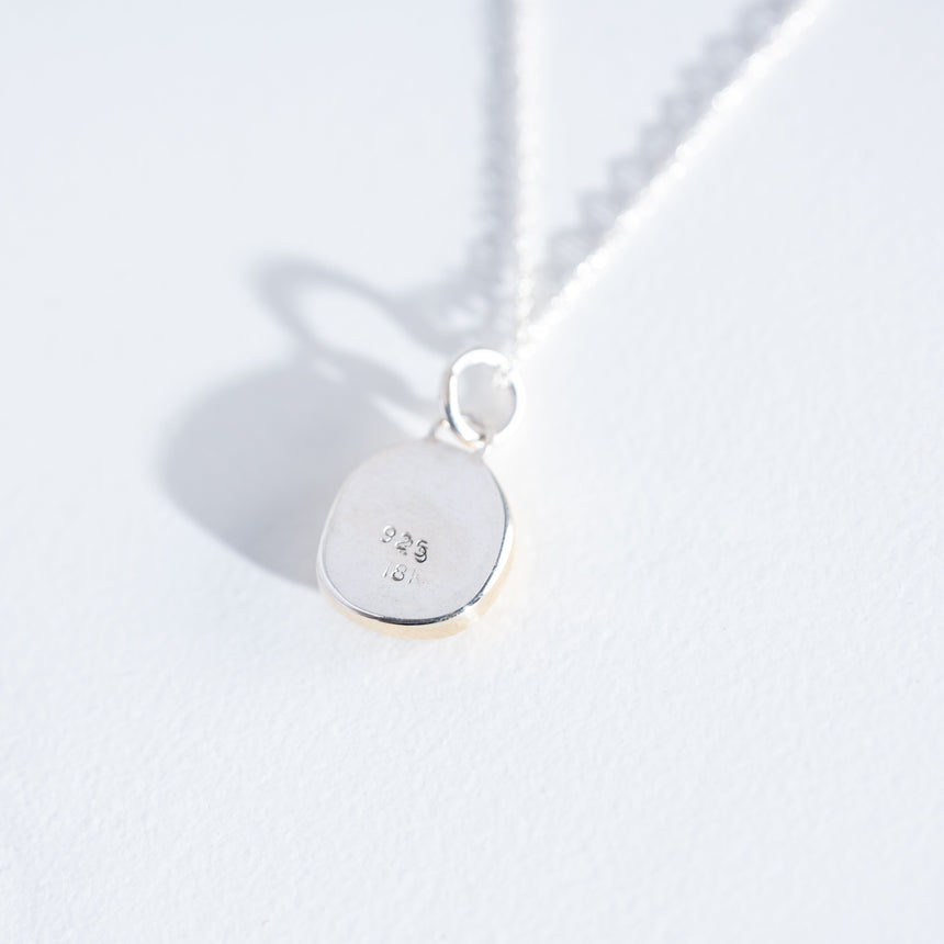 Sara Thompson - Round Pink Sapphire Necklace Necklace Day in the Life Gallery