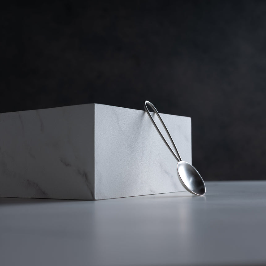 Sara Thompson - Silver Round Serving Spoon (Looped Handle) Silver Spoon Day in the Life Gallery