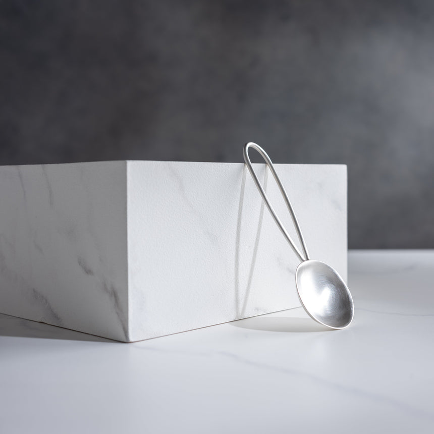 Sara Thompson - Silver Round Serving Spoon (Looped Handle) Silver Spoon Day in the Life Gallery