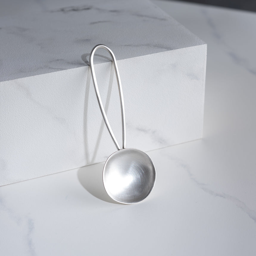 Sara Thompson - Silver Round Serving Spoon (Looped Handle) Silver Spoon Day in the Life Gallery