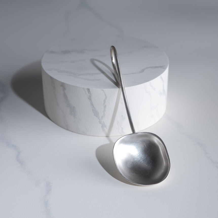 Sara Thompson - Silver Serving Spoon (Half-Looped Handle) #2 Silver Spoon Day in the Life Gallery