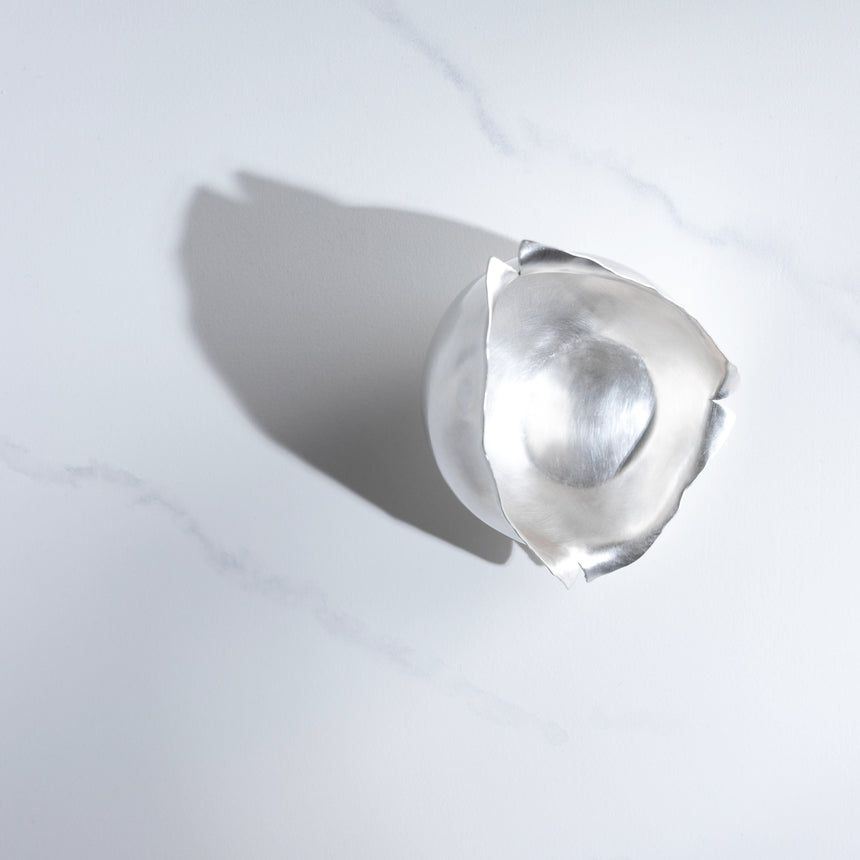 Sara Thompson - Silver "Torn" Vessel #1 Silver Bowl Day in the Life Gallery