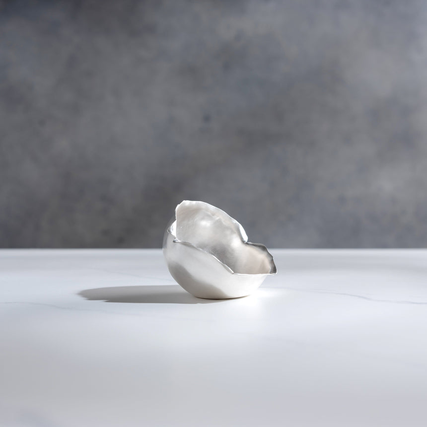 Sara Thompson - Silver "Torn" Vessel #2 Silver Bowl Day in the Life Gallery