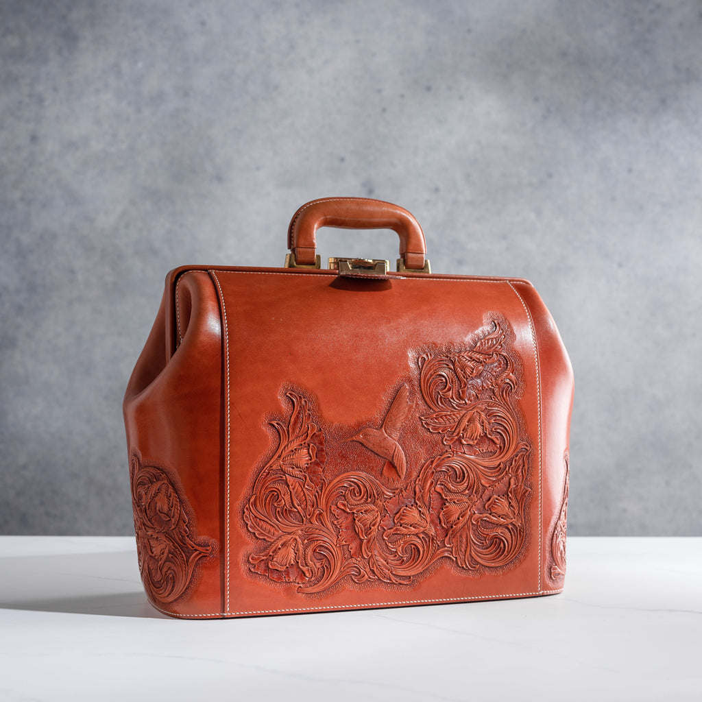 Takeshi Yonezawa - Hand-tooled Leather Bag – Day in the Life Gallery and  Design Studio