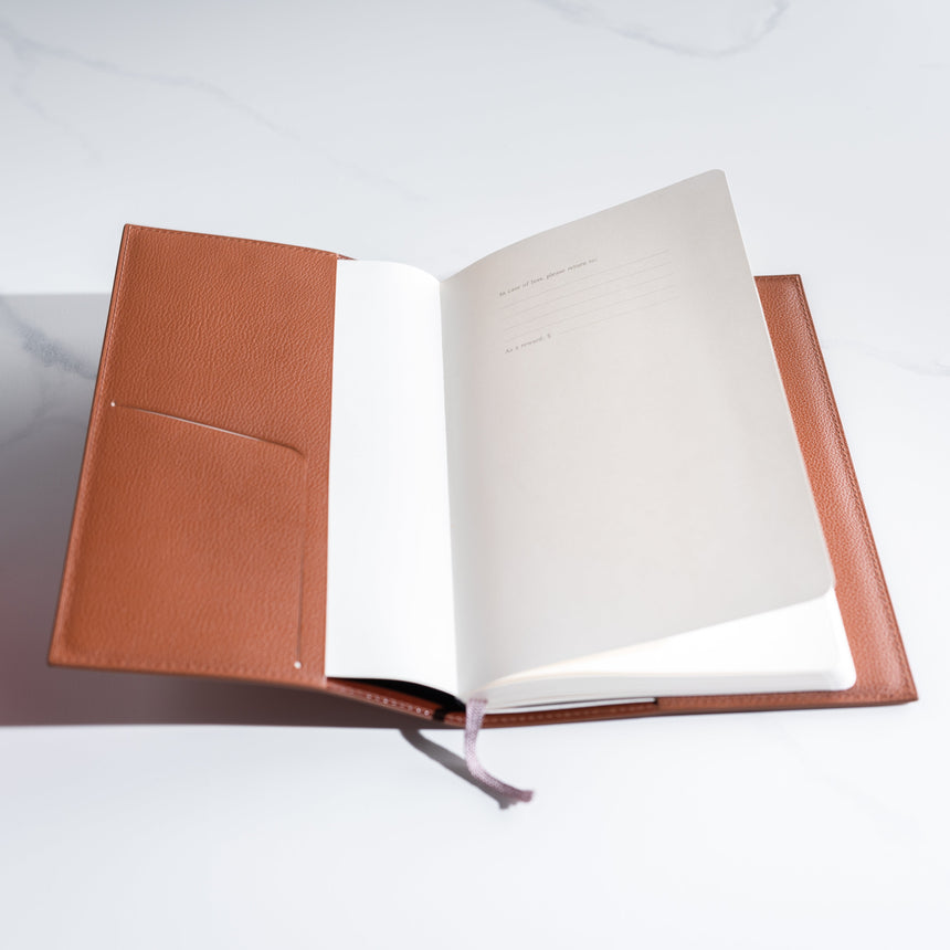 Takeshi Yonezawa - Leather Journal Cover (Brown) Leather Book Cover Day in the Life Gallery