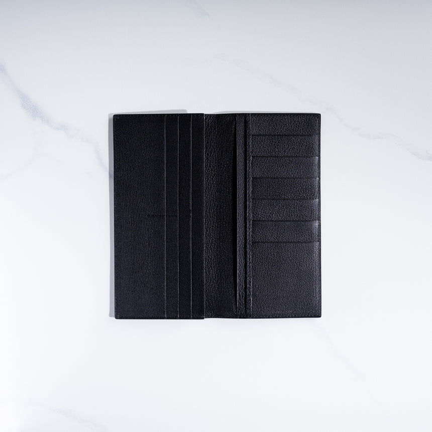 Takeshi Yonezawa - Long Leather Wallet (Black) Leather Wallet Day in the Life Gallery