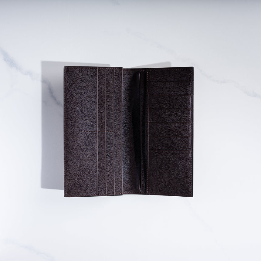 Takeshi Yonezawa - Long Leather Wallet (Brown) Leather Wallet Day in the Life Gallery 