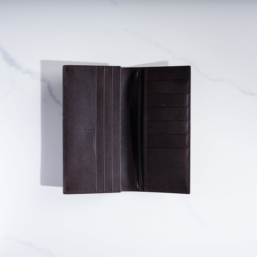 Takeshi Yonezawa - Long Leather Wallet (Brown) Leather Wallet Day in the Life Gallery