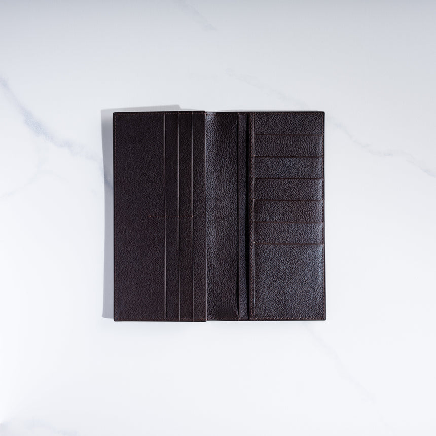 Takeshi Yonezawa - Long Leather Wallet (Dark Brown) Leather Wallet Day in the Life Gallery