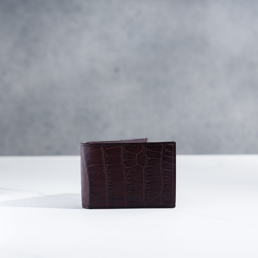Takeshi Yonezawa - Real Alligator Wallet (Brown) Leather Wallet Day in the Life Gallery