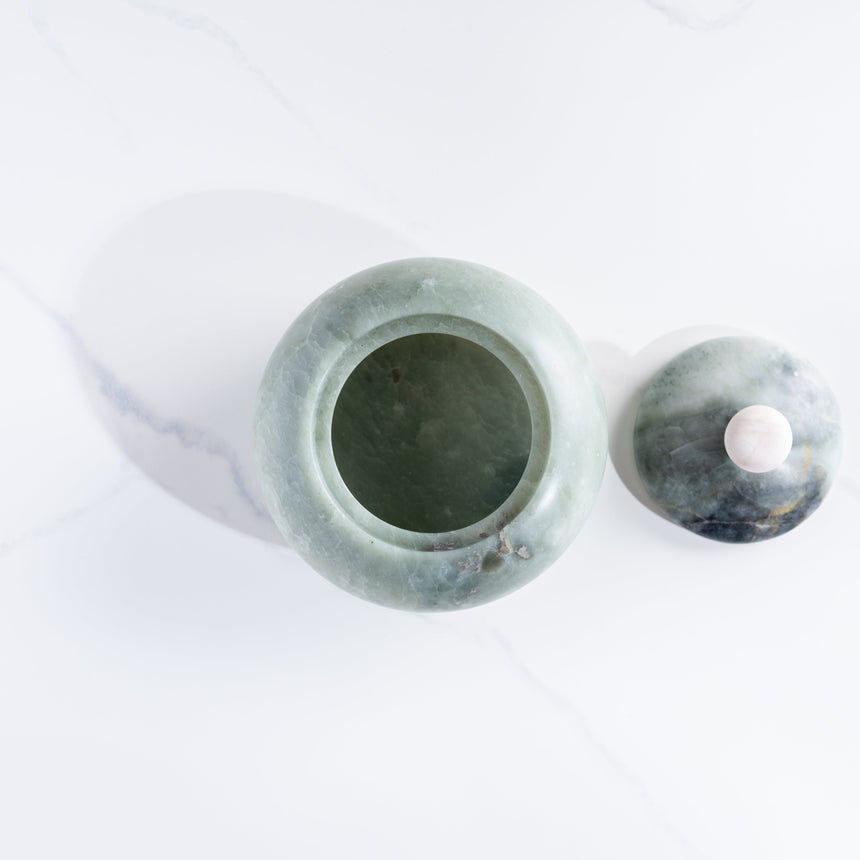 Thomas Haddy - Green Lidded Vessel Stone Vessel Day in the Life Gallery