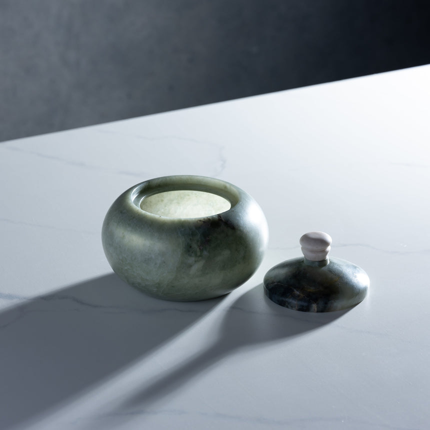 Thomas Haddy - Green Lidded Vessel Stone Vessel Day in the Life Gallery