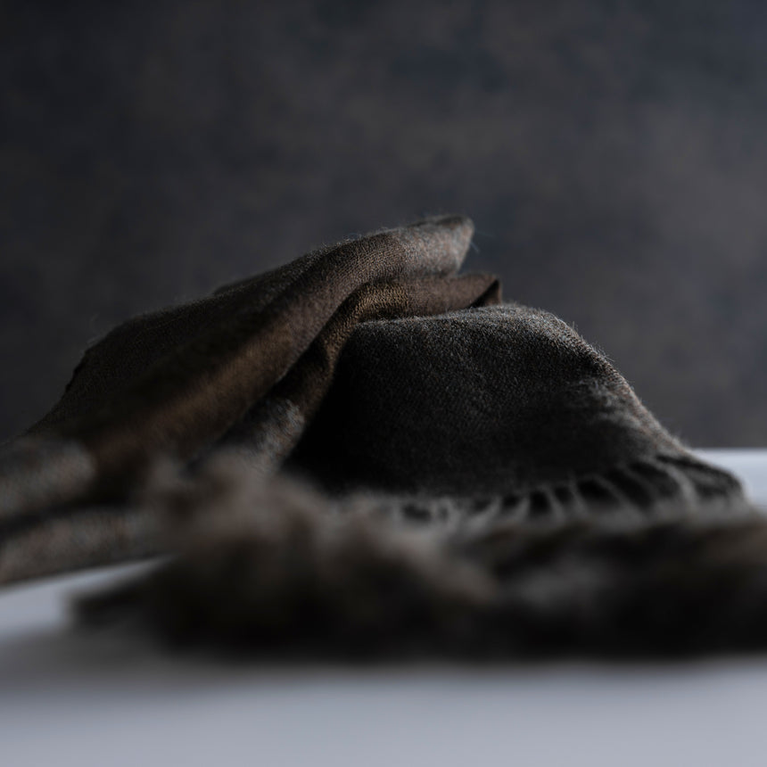 Tom Poirier - Handwoven Alpaca/Wool Scarf #2 Scarf Day in the Life Gallery