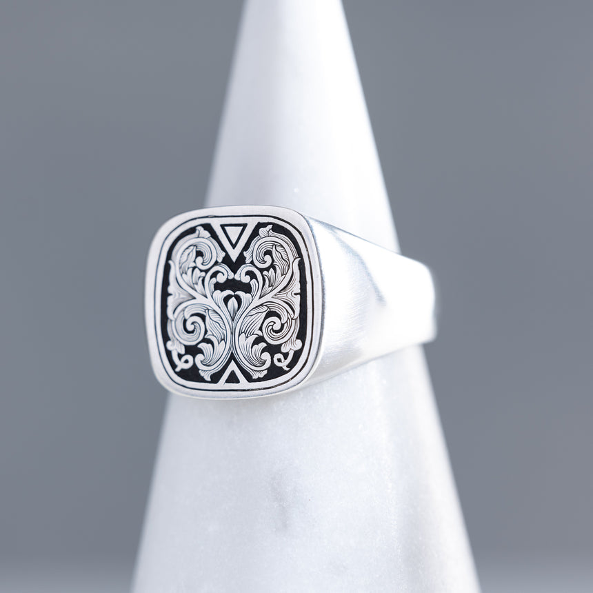 Tyler Sofie - Silver Signet Ring Silver Ring Day in the Life Gallery