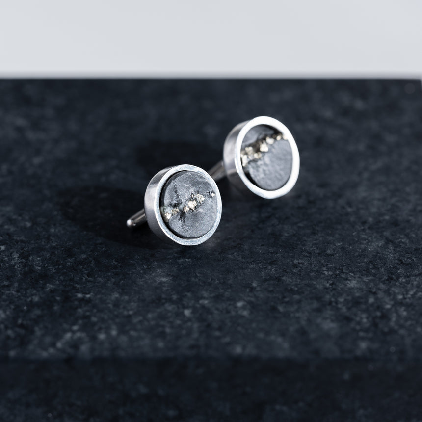 Valerie Graham - Slate Cufflinks Cufflink Day in the Life Gallery and Design Studio