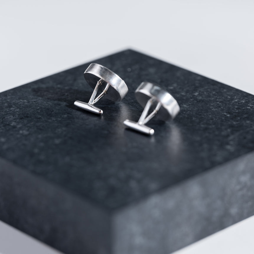 Valerie Graham - Slate Cufflinks Cufflink Day in the Life Gallery and Design Studio