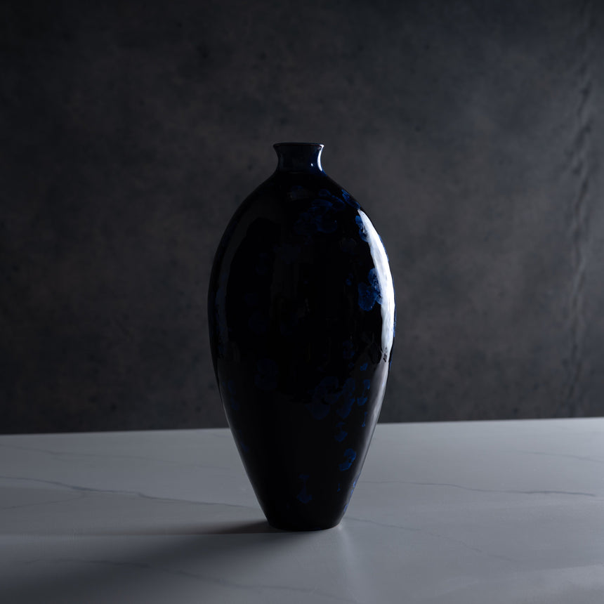 AJ Evansen - Large Blue Vase Ceramic Vessel Day in the Life Gallery 