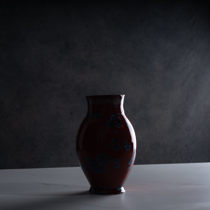 AJ Evansen - Large Red Vase Ceramic Vessel Day in the Life Gallery 