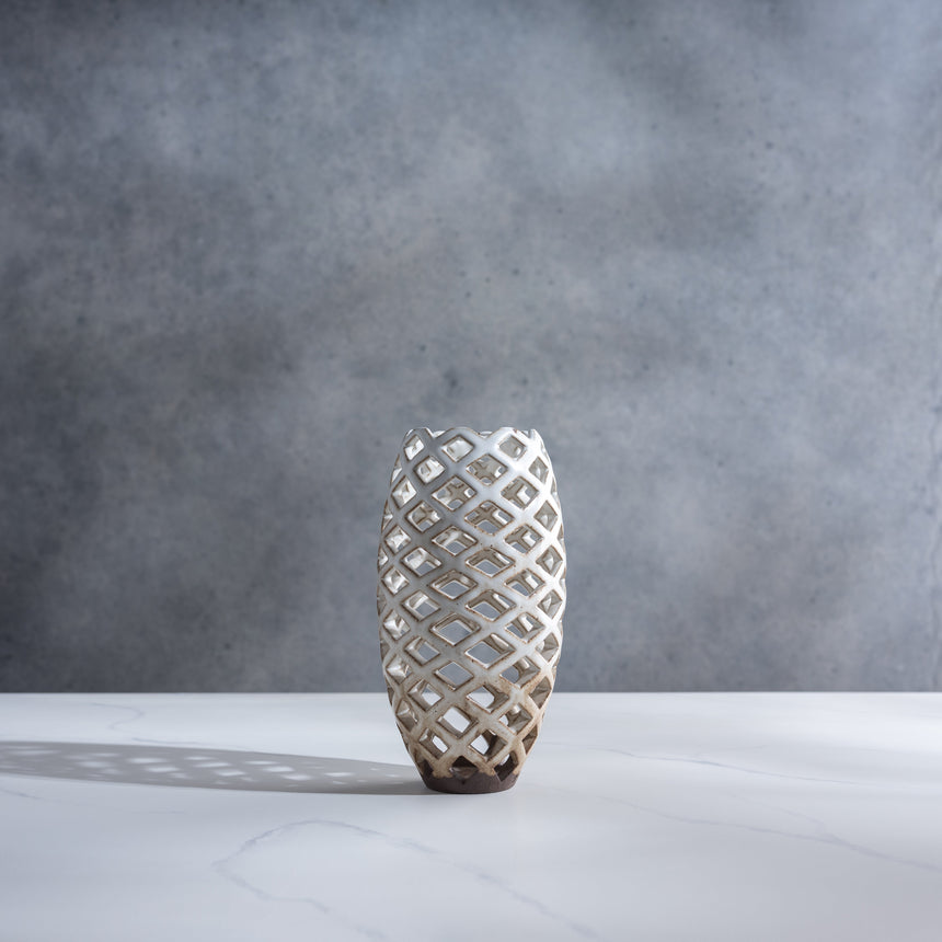 AJ Evansen - Lattice Vase Ceramic Vessel Day in the Life Gallery 