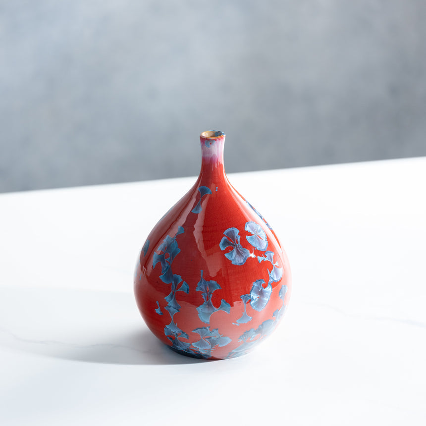 AJ Evansen - Red Teardrop Vessel Ceramic Vessel Day in the Life Gallery 