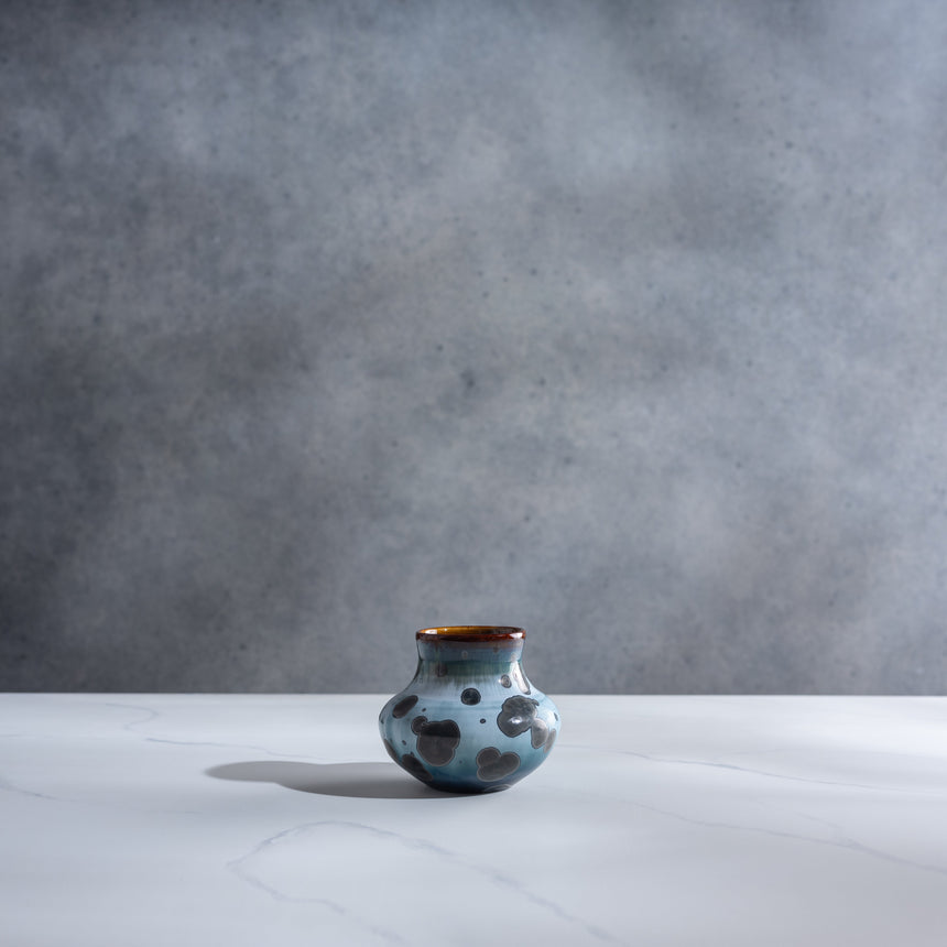 AJ Evansen - Teal and Grey Vase Ceramic Vessel Day in the Life Gallery 
