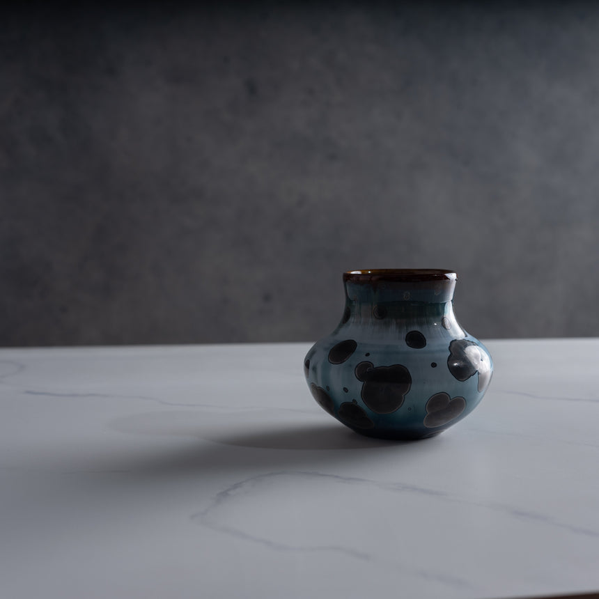 AJ Evansen - Teal and Grey Vase Ceramic Vessel Day in the Life Gallery 