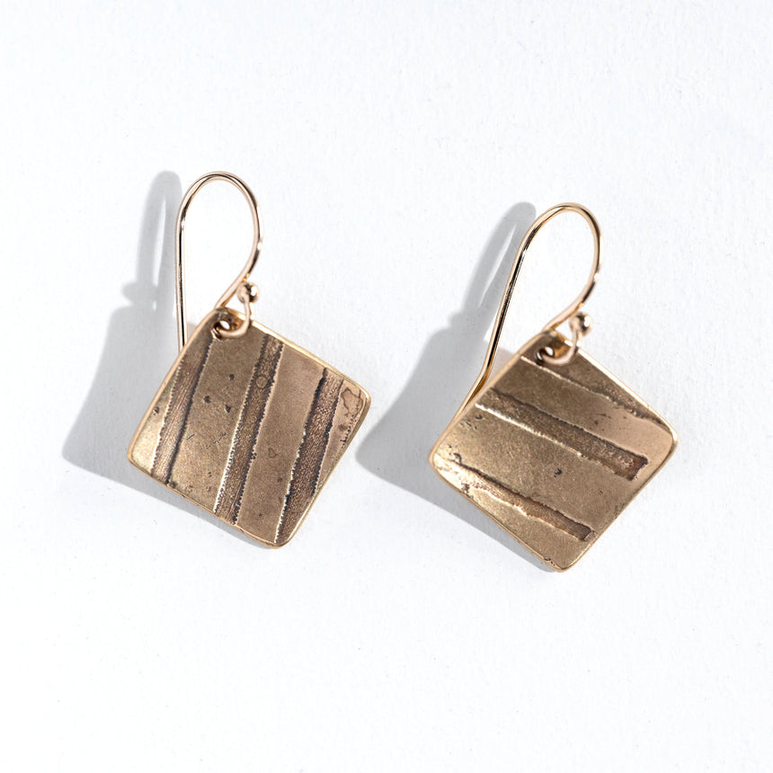 Ashley May - Small Square Shift Earrings Earring Day in the Life Gallery 
