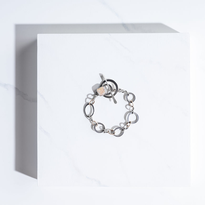 Ashley May - Square Pearl Toggle Bracelet Bracelet Day in the Life Gallery 