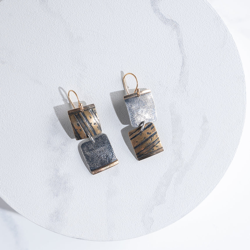 Ashley May - Tile Stack Earrings Earring Day in the Life Gallery 