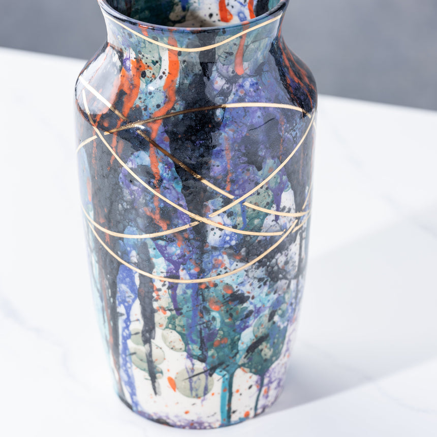 Brad Lamoureux - Colorful Vase with 24K Gold #4