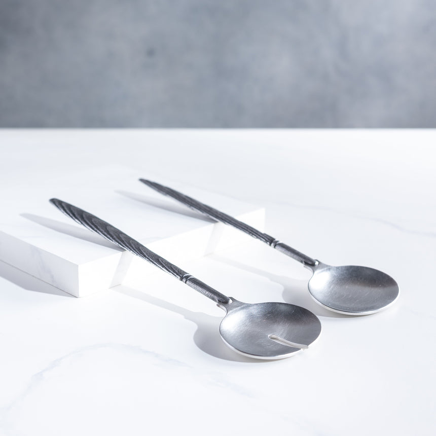 David Clemons - Pewter Salad Servers (Set) Salad Servers Day in the Life Gallery 