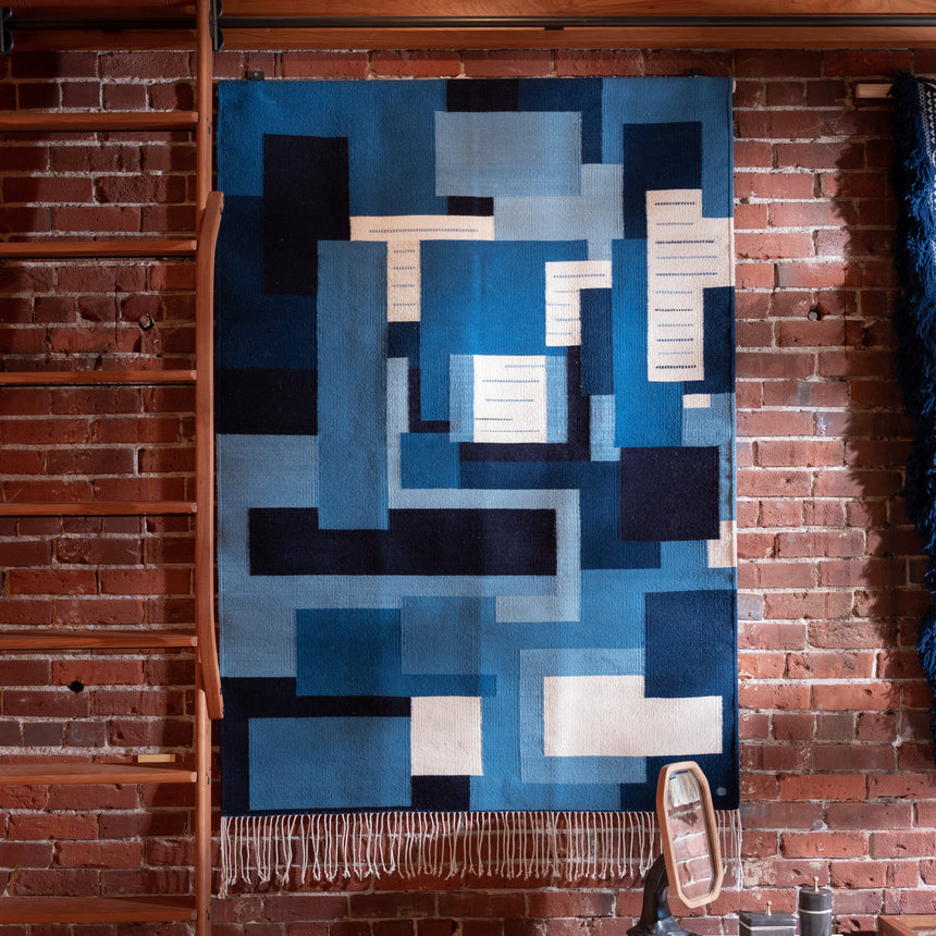 Francisco Bautista - Bauhaus Rug (Blue) Rug Day in the Life Gallery 