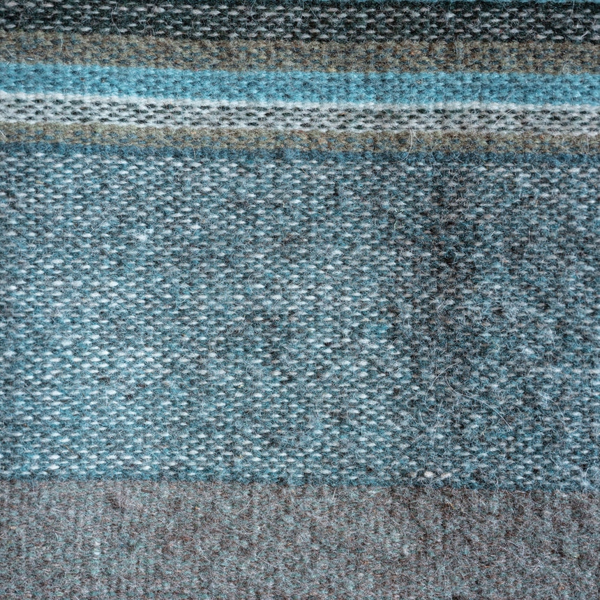 Francisco Bautista - Handwoven Zapotec Stripe Rug Rug Day in the Life Gallery 