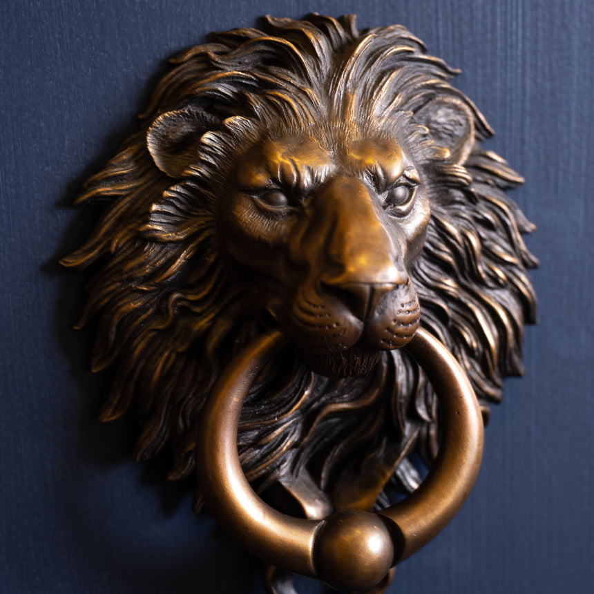Karl Sanders - Bronze Lion Door Knocker (small) Door Knocker Day in the Life Gallery 