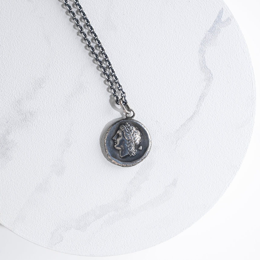 Olithica - Silver Apollo Pendant Silver Pendant Necklace Day in the Life Gallery 