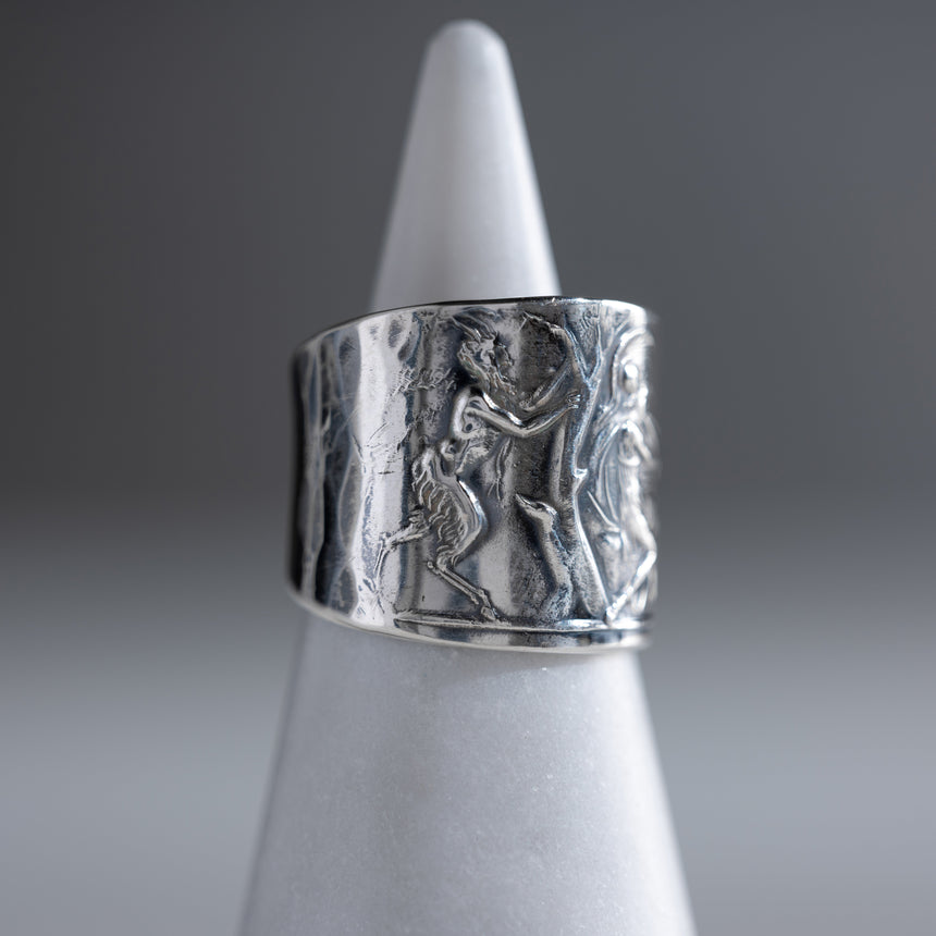 Olithica - Silver Athena Ring Silver Ring Day in the Life Gallery 