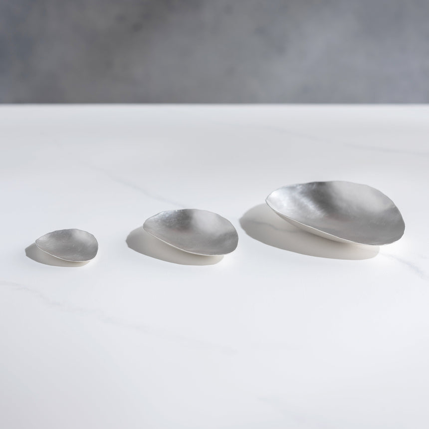 Sara Thompson - Golden Spiral Shallow Nesting Set Silver Bowl Day in the Life Gallery 