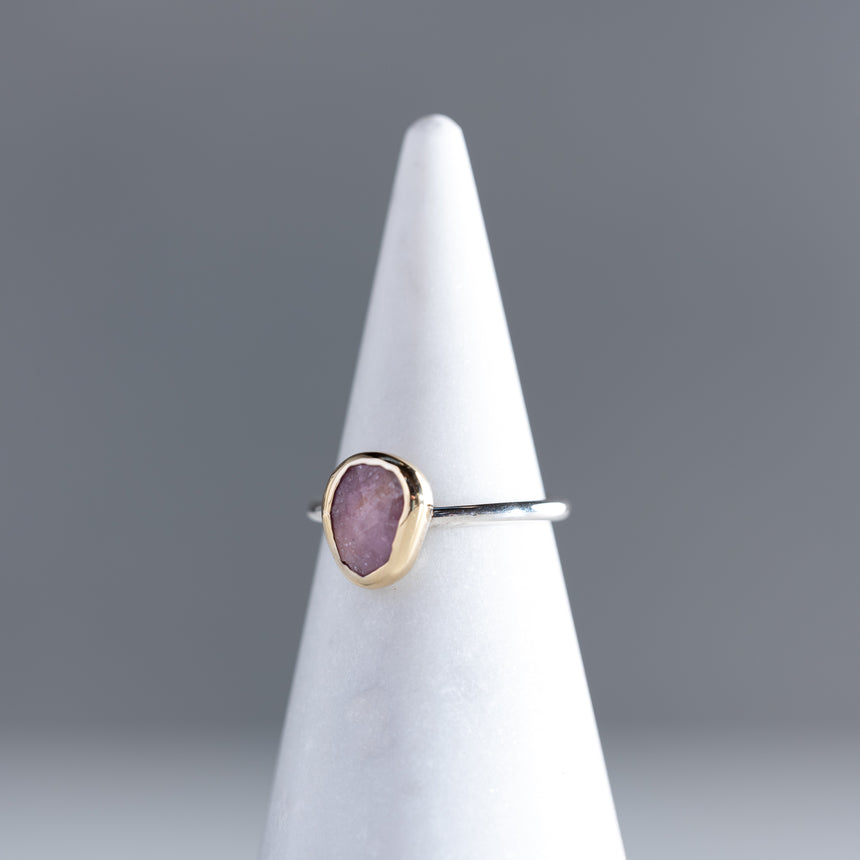 Sara Thompson - Pale Pink Sapphire Ring Ring Day in the Life Gallery and Design Studio 