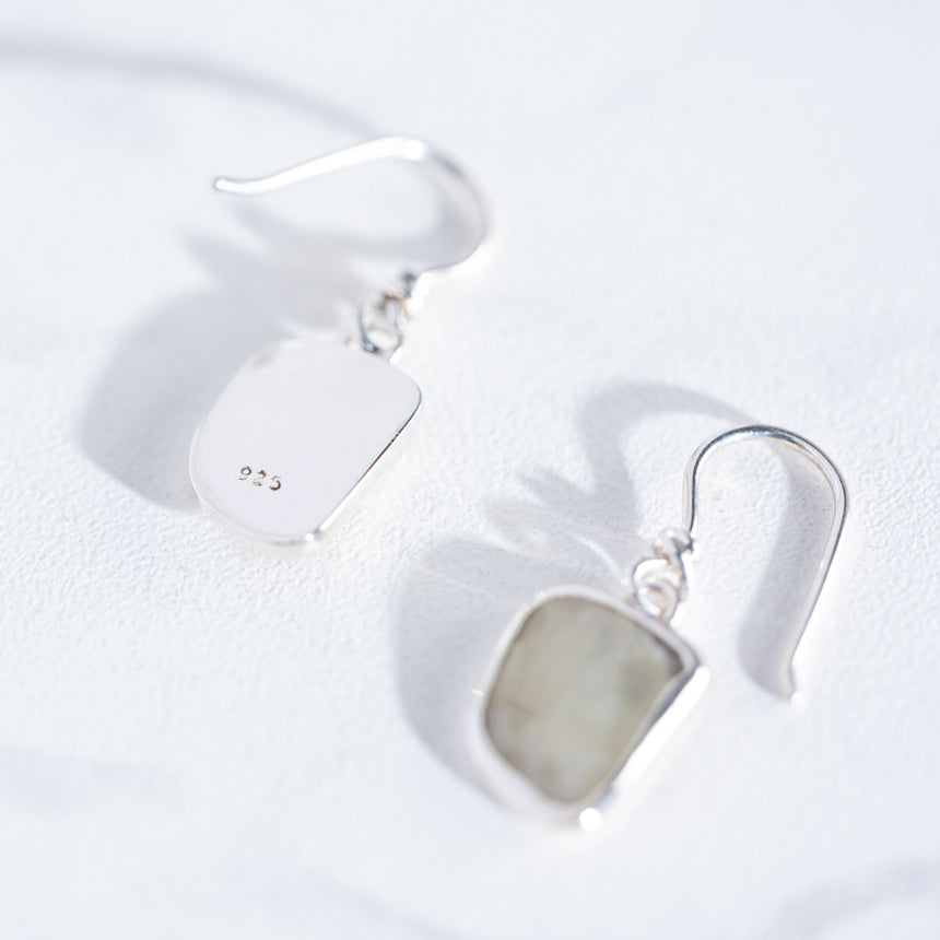 Sara Thompson - Pale Yellow Sapphire Earrings Earring Day in the Life Gallery 