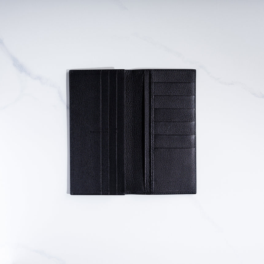 Takeshi Yonezawa - Long Leather Wallet (Black) Leather Wallet Day in the Life Gallery 