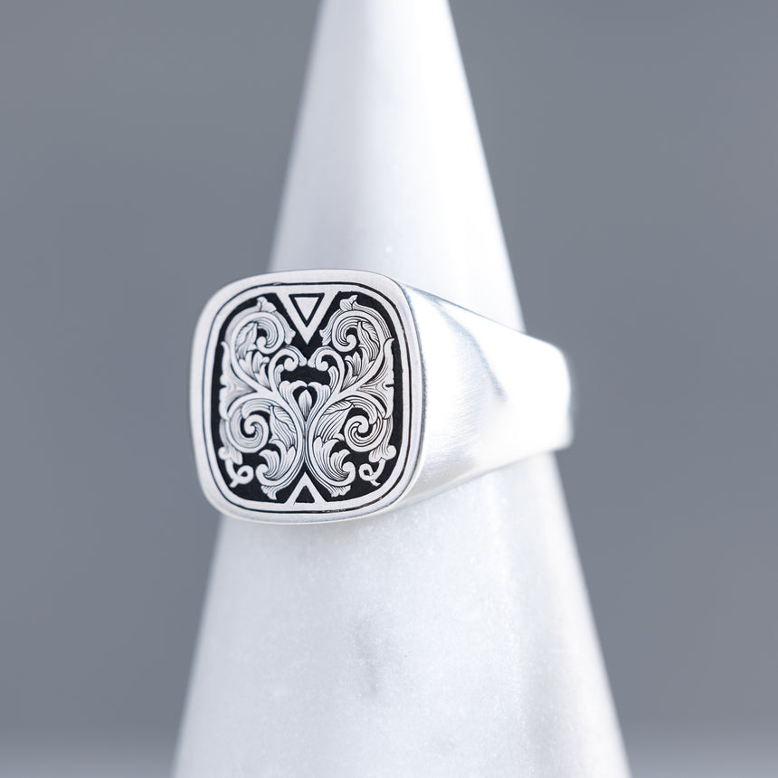 Tyler Sofie - Silver Signet Ring Silver Ring Day in the Life Gallery 